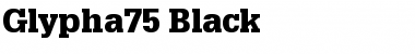 Glypha75-Black Black Font