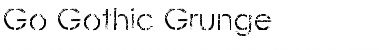 Download Go Gothic Grunge Font