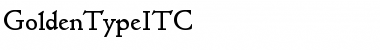 GoldenTypeITC Medium Font