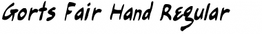 Gort's Fair Hand Regular normal Font