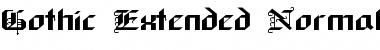 GothicExtended Normal Font