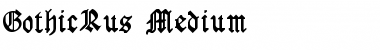 GothicRus Medium Font