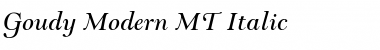 Goudy Modern MT Font