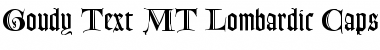 Goudy Text MT Font