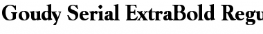 Goudy-Serial-ExtraBold Regular Font