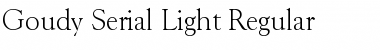 Goudy-Serial-Light Font