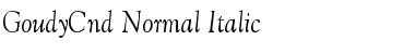 GoudyCnd-Normal-Italic Font