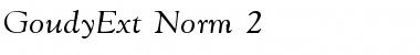 GoudyExt-Norm 2 Regular Font