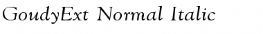 GoudyExt-Normal-Italic Font