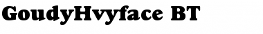 GoudyHvyface BT Regular Font