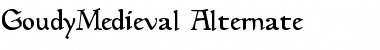 GoudyMedieval-Alternate Font