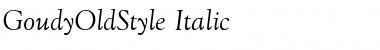 GoudyOldStyle Italic