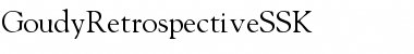 GoudyRetrospectiveSSK Font