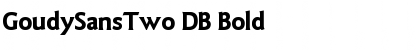 GoudySansTwo DB Bold Font