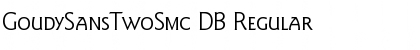 GoudySansTwoSmc DB Regular Font