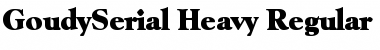 GoudySerial-Heavy Font