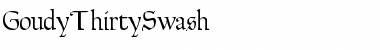 GoudyThirtySwash Font