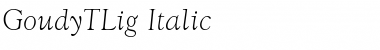 GoudyTLig Italic Font