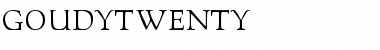 GoudyTwenty Font
