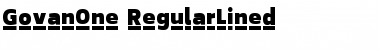 GovanOne-RegularLined Font