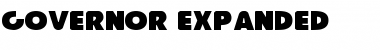 Governor Expanded Font