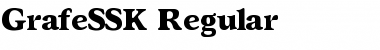 GrafeSSK Regular Font