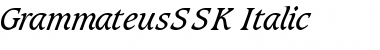 GrammateusSSK Italic Font