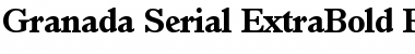 Granada-Serial-ExtraBold Regular Font