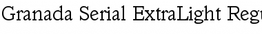 Granada-Serial-ExtraLight Font