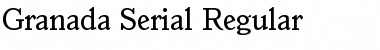 Granada-Serial Regular Font