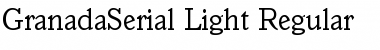 GranadaSerial-Light Font