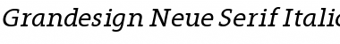 Grandesign Neue Serif Italic