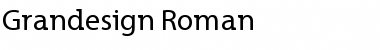 Grandesign Roman Font