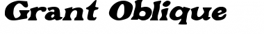 Grant Oblique Font