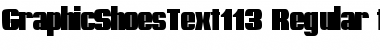 GraphicShoesText113 Font