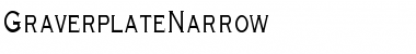 GraverplateNarrow Font
