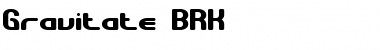 Gravitate BRK Font