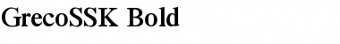 GrecoSSK Bold Font