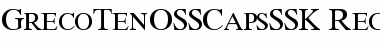 GrecoTenOSSCapsSSK Font