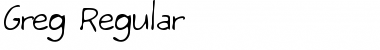 Greg Regular Font