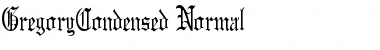 GregoryCondensed Normal Font