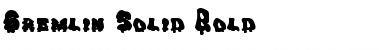 Gremlin Solid Font