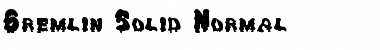 Gremlin Solid Normal Font