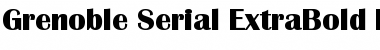 Grenoble-Serial-ExtraBold Regular Font