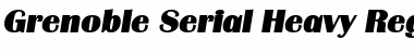 Download Grenoble-Serial-Heavy Font