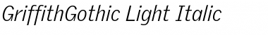 GriffithGothic Light Font