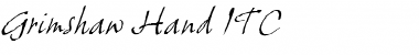 GrimshawHand ITC Italic Font