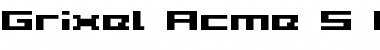 Grixel Acme 5 Wide Bold Font