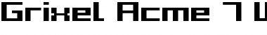 Grixel Acme 7 Wide Bold Font