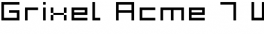 Grixel Acme 7 Wide Xtnd Font